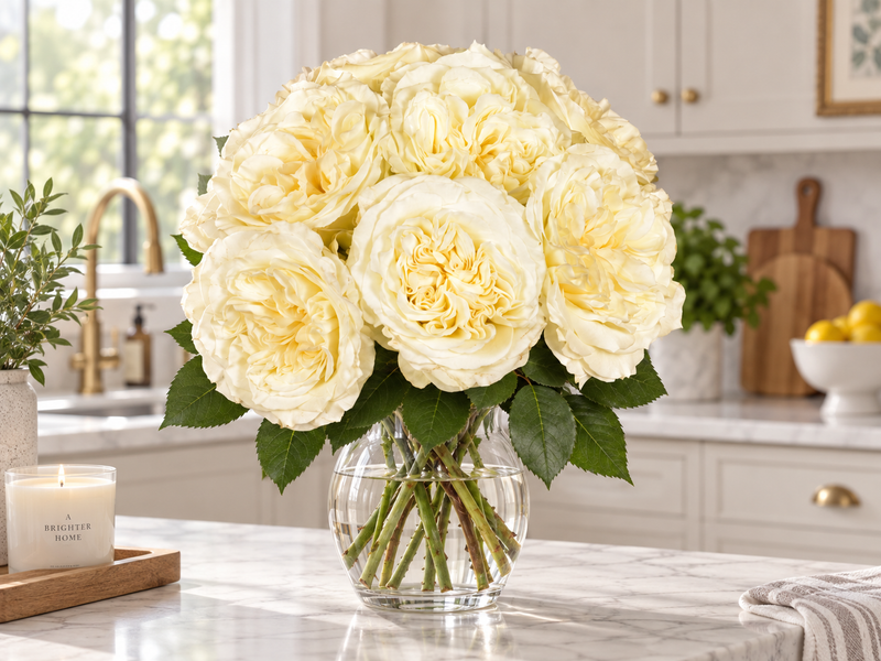 Garden Roses — White