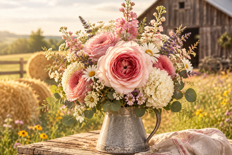 Garden Roses — Light Pink