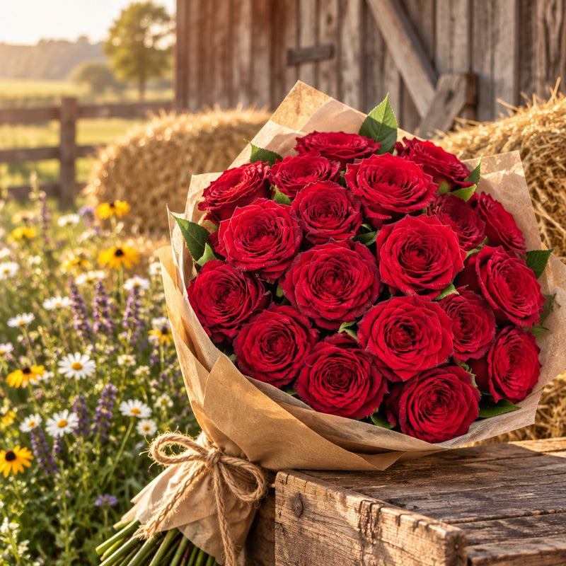 Garden Roses — Red